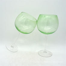 Green Balloon Goblet, Hand Blown Large-Capacity Red Wine Glass Cup